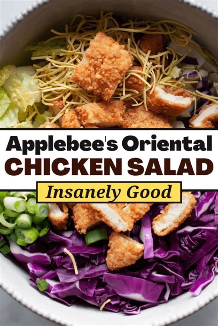 10 Applebee's Oriental Chicken Salad Nutritional Facts