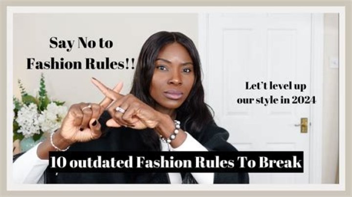 10 Fashion Rules to Break in 2024