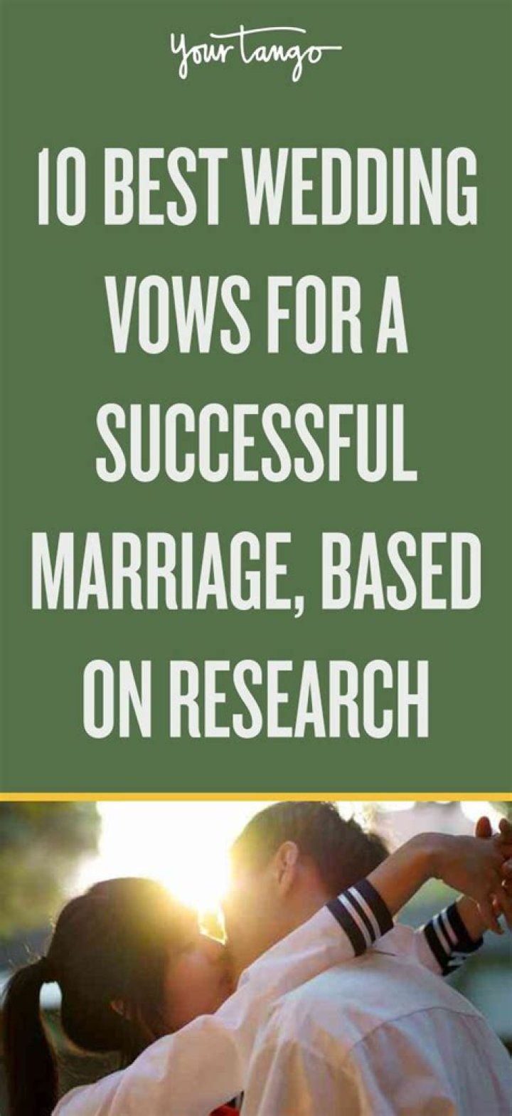 10 Most Important Wedding Vows You Should Make, Based On Research