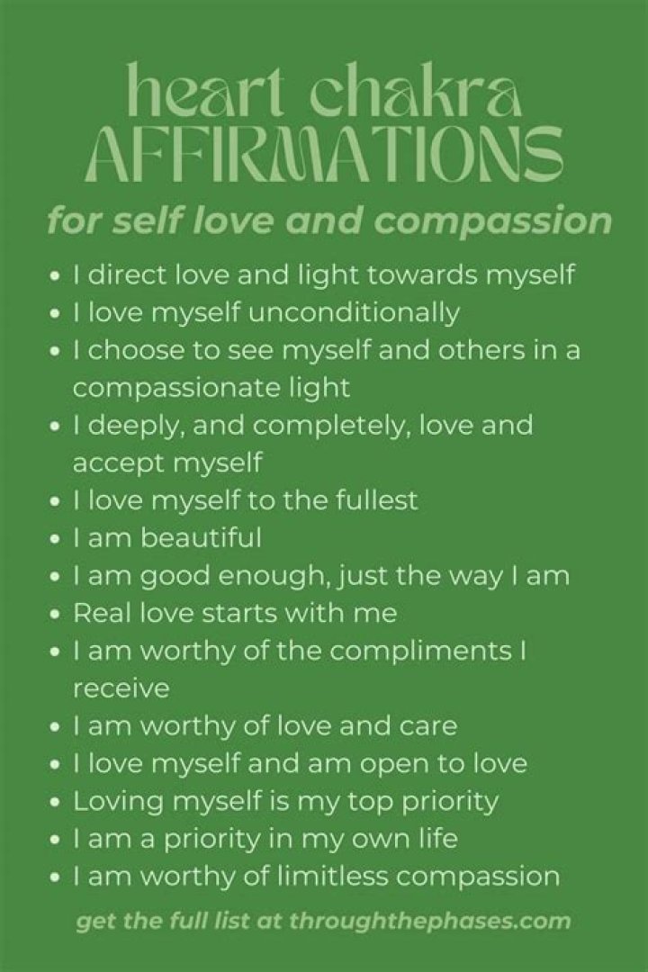 100 Heart Chakra Affirmations For Love & Happiness