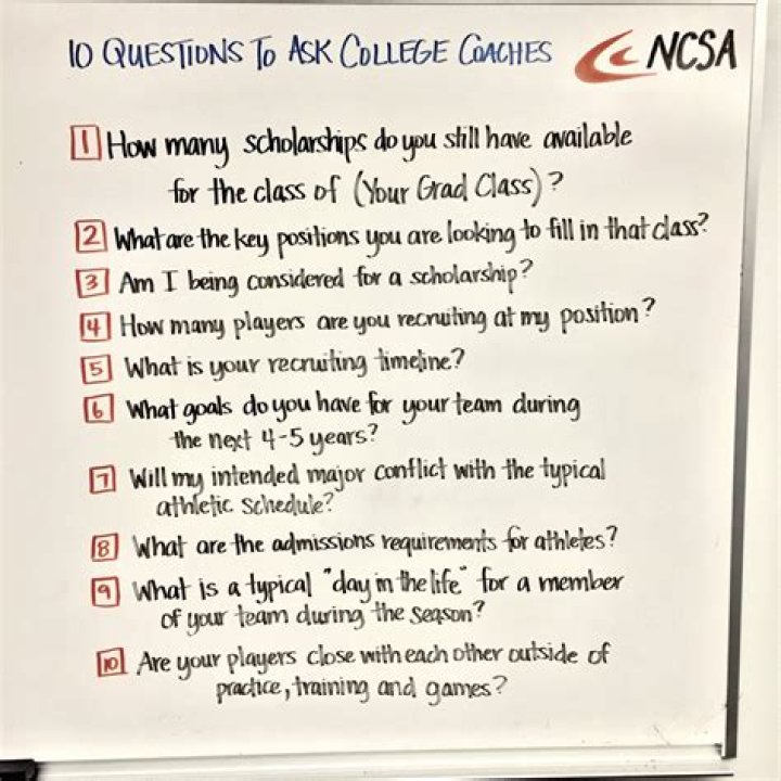 12 Questions You Must Ask a College Coach