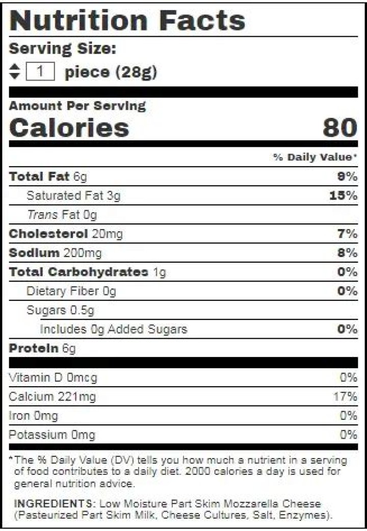 15 Frigo Cheese Heads Nutrition Facts