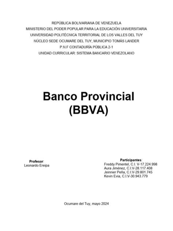 15 Intriguing Facts About Banco Provincial BBVA