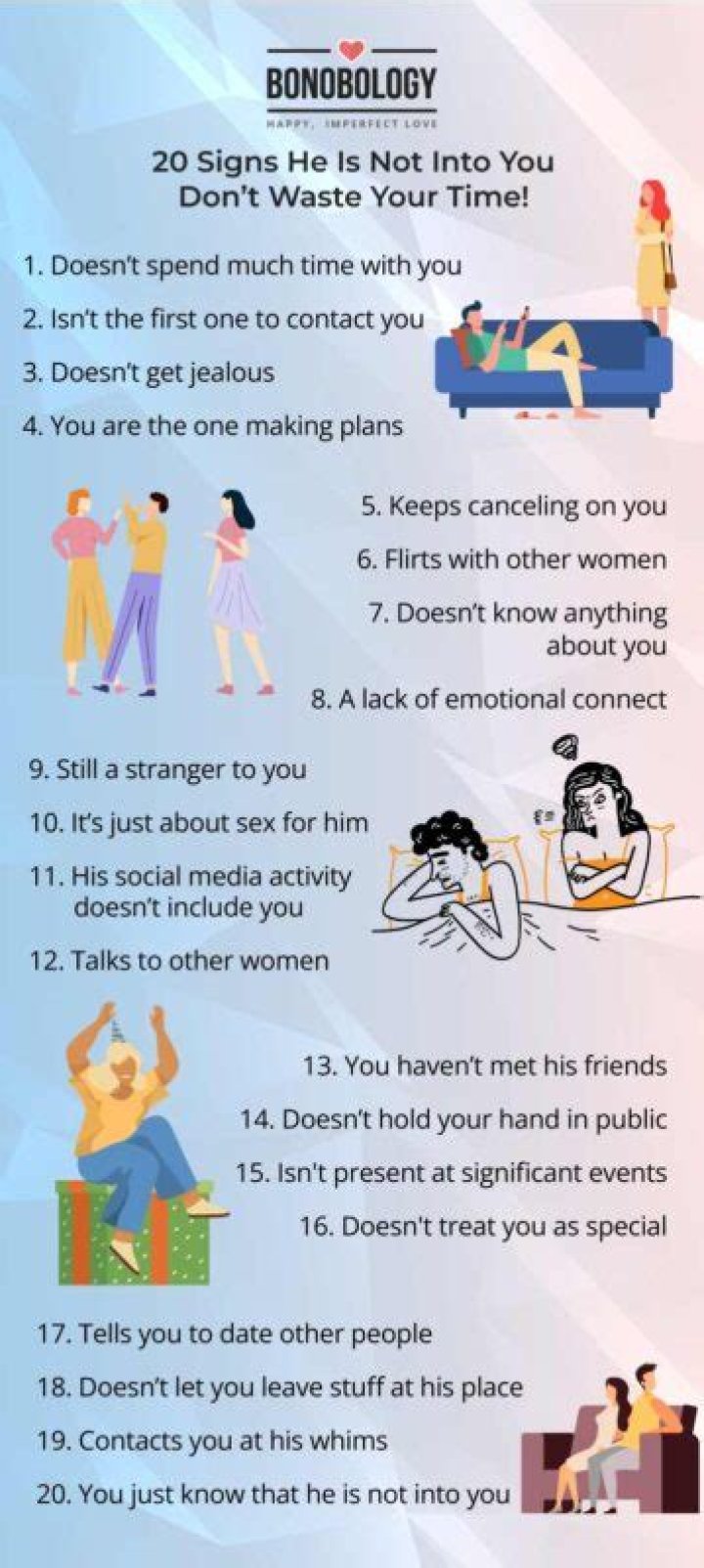 15 Signs He's Not Into You | Clayton Olson