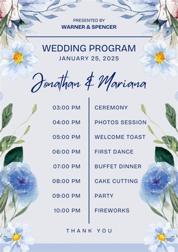 15 Wedding Program Design Ideas For Your Special Day