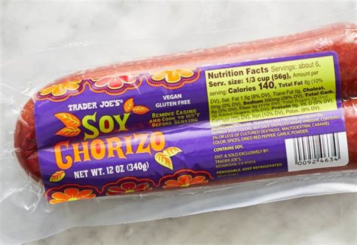 19 Soy Chorizo Nutrition Facts