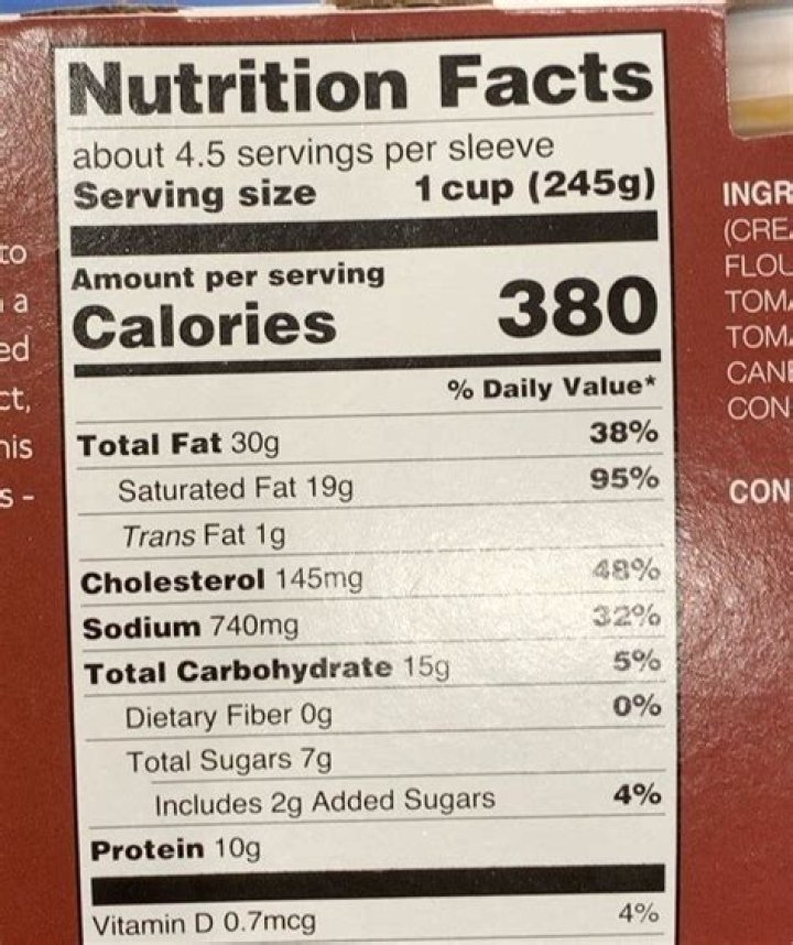 20 Bisque Nutrition Facts - Facts.net