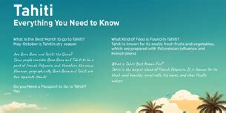 20 Interesting Facts About Tahiti