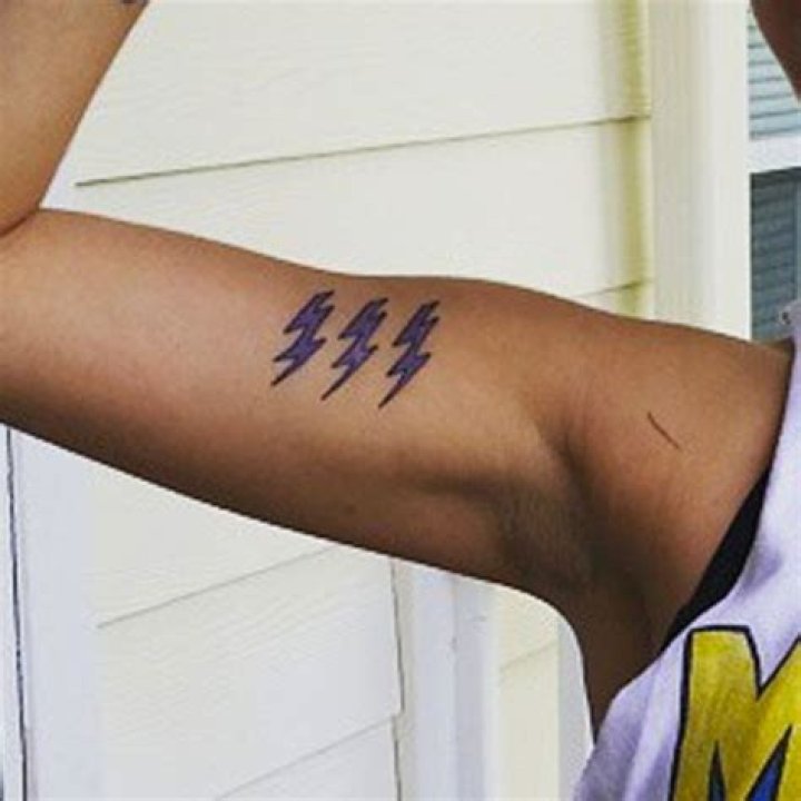 22 Celebrity Lightning Bolt Tattoos
