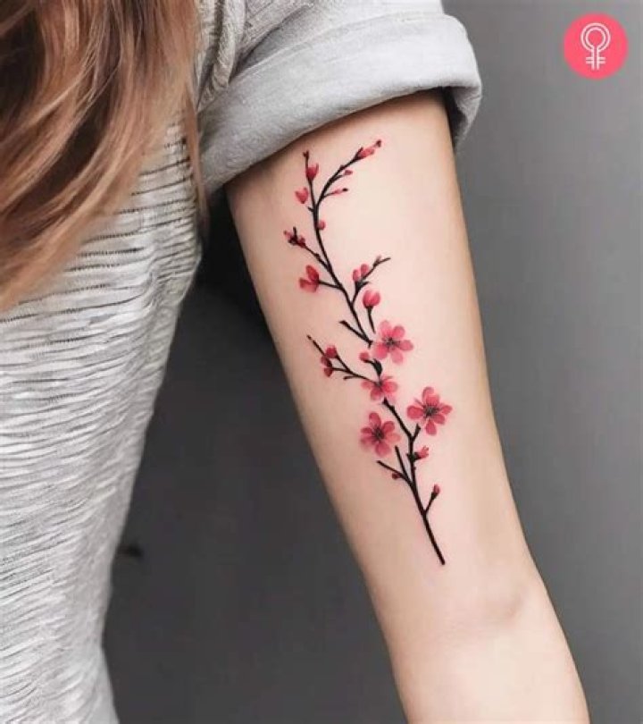 24 Celebrity Cherry Blossom Tattoos | Page 3 of 3 | Steal Her Style