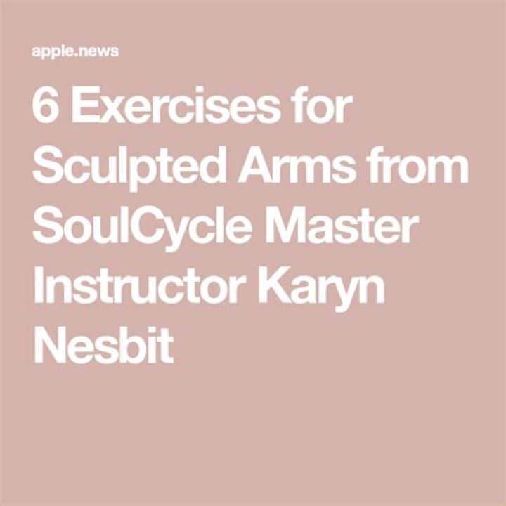 6 Exercises for Sculpted Arms from a Master SoulCycle Instructor