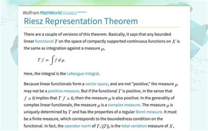 6 Facts You Must Know About Riesz Representation Theorem