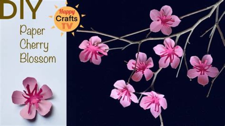 A Spring Bouquet of Paper Cherry Blossoms