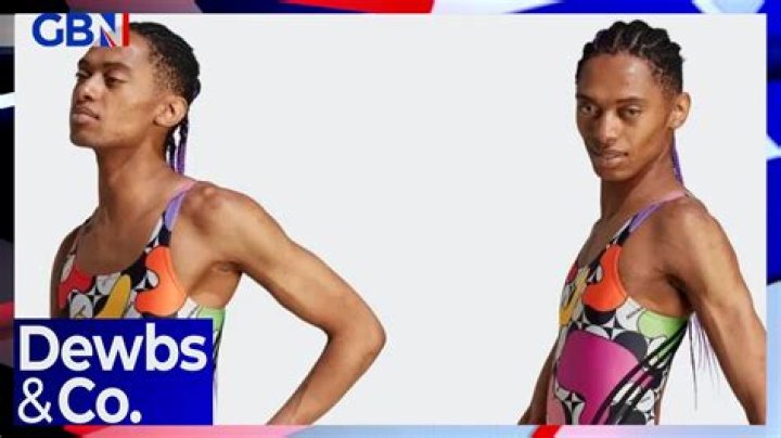 Adidas under fire as biological male models female-style swimming costume