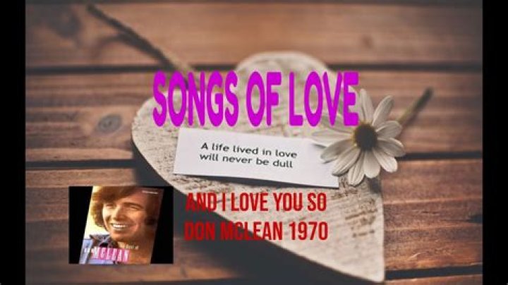 “And I Love You So”: McLeans’ Original, Presley’s Trademark