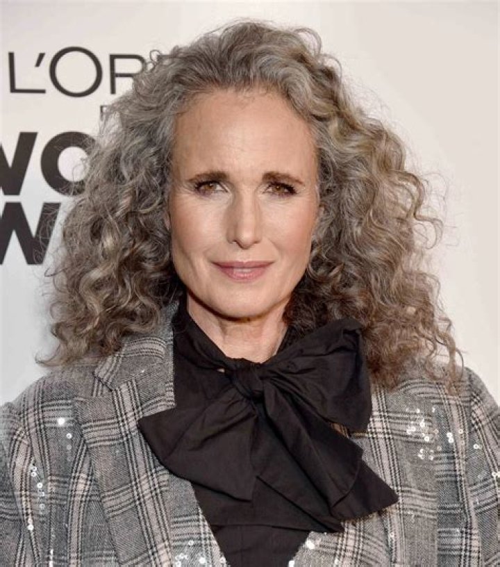 Andie MacDowell Says Embracing Her Gray Hair Was 