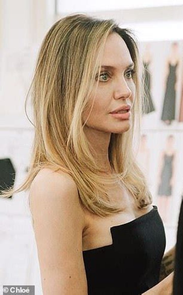 Angelina Jolie Dyed Her Hair Bright Blonde
