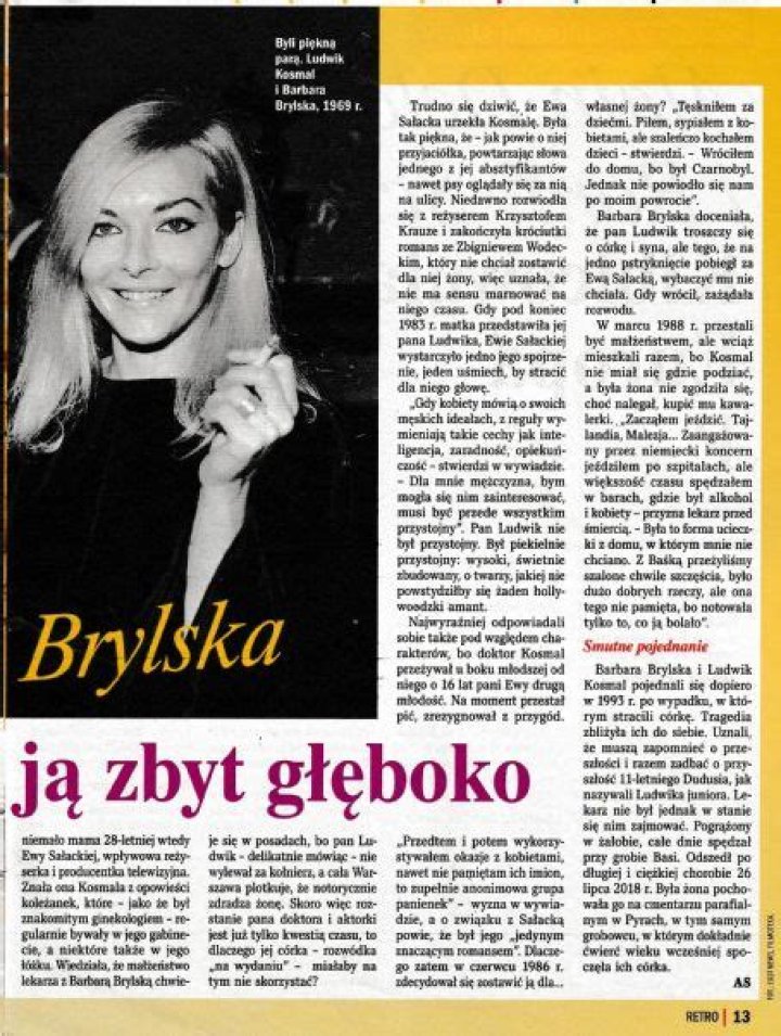 Barbara Brylska and Ludwig Kosmal