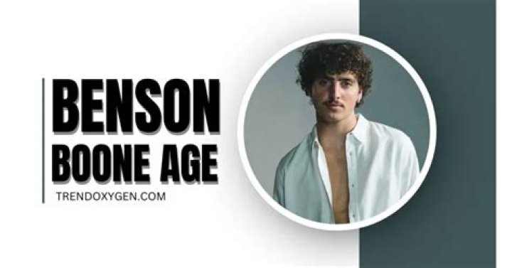 Benson Boone Age: Discovering The Rising Star's Journey