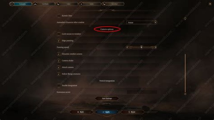 BG3 Camera Control, How to Set Camera to Follow Character