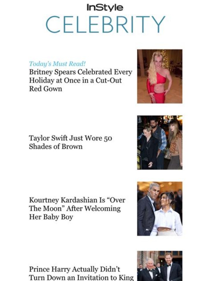 Britney Spears Celebrated Every Holiday at Once in a Cut-Out Red Gown