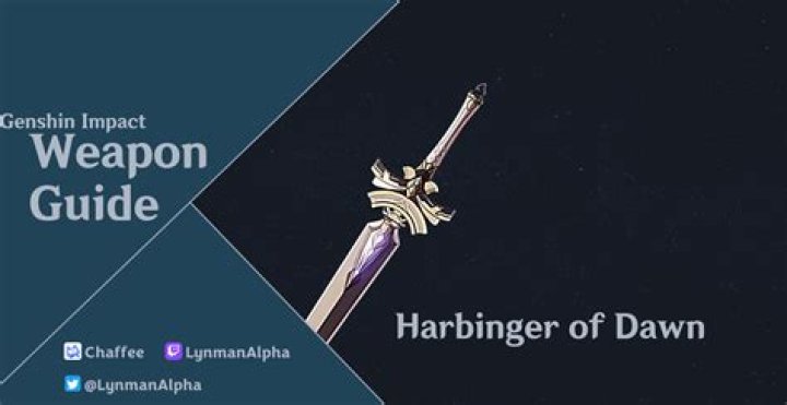 Can Xingqiu use harbinger of dawn?