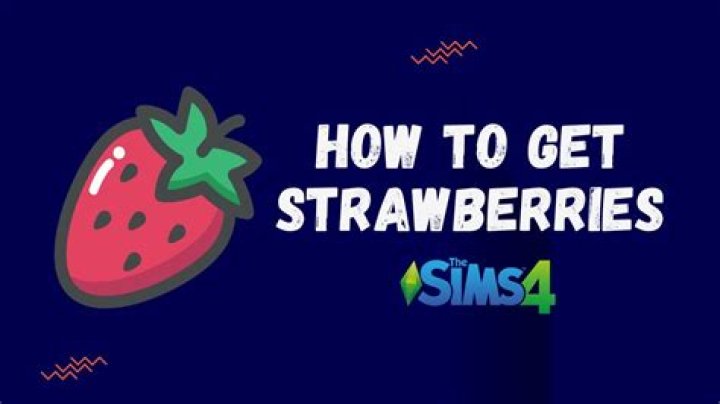Can you buy strawberries in Sims 4?