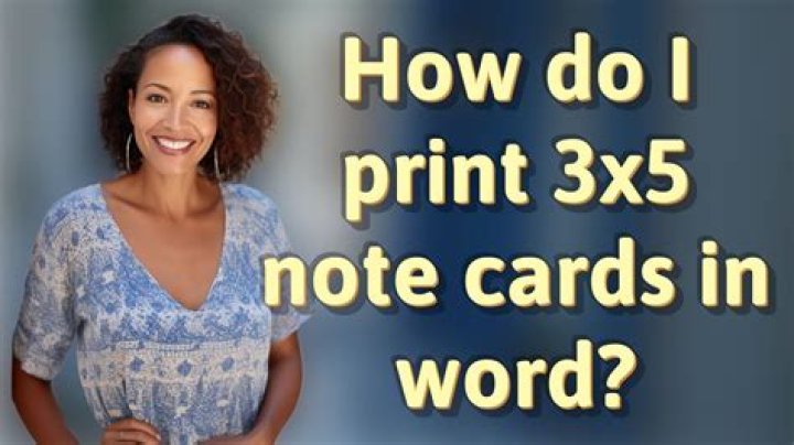 Can you make notecards on word?