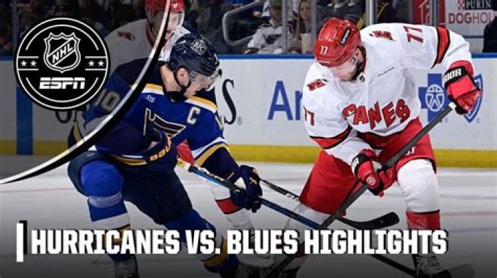 Carolina Hurricanes vs St. Louis Blues Box Score - January 06, 2024