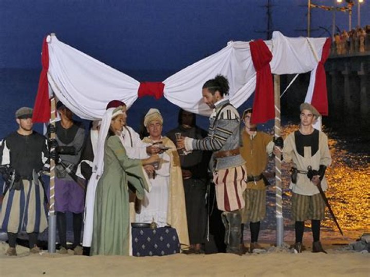Christopher Columbus and Filipa Moniz Perestrelo