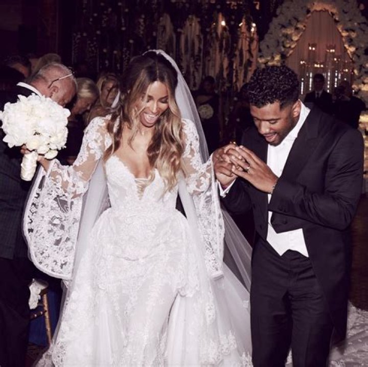 Ciara and Russell Wilson Post First Wedding Bridal Party Photo