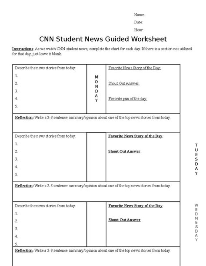 CNN Student News Learning Activity: Interviewing Military Veterans