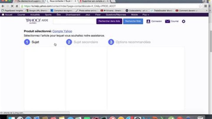 Comment contacter service client yahoo?