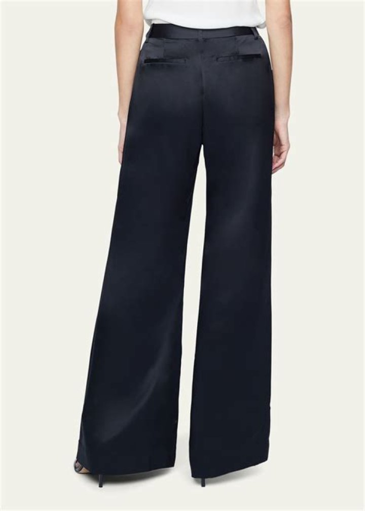 Courteney Cox Wore Wide-Leg Silk Pants With a Sheer Top