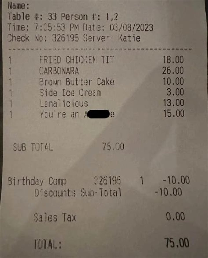 Customer Baffled After They Were Charged An Extra $15 For Having A Bad Attitude