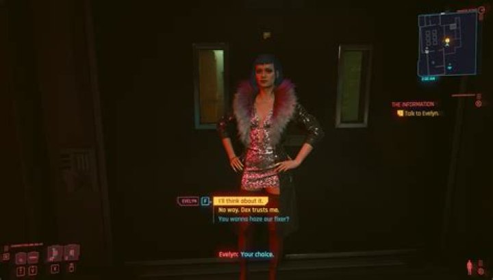 Cyberpunk 2077 Dex or Evelyn Choice Consequences