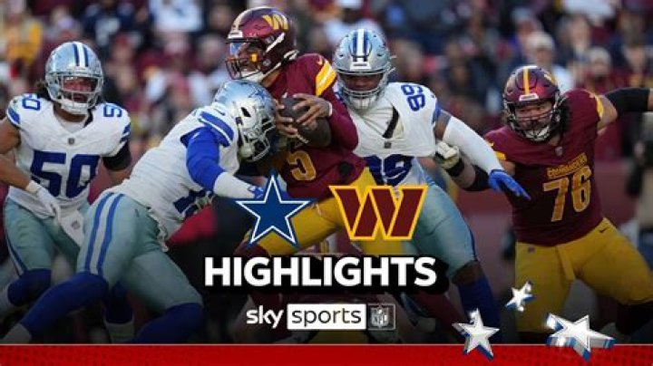 Dallas Cowboys vs Washington Commanders Box Score - January 07, 2024