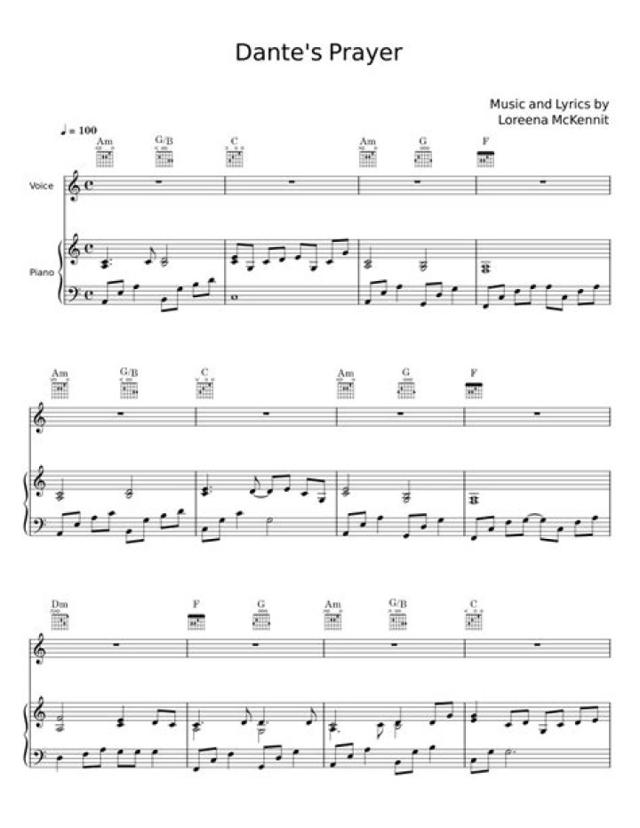 “Dante’s Prayer” by Loreena McKennitt 