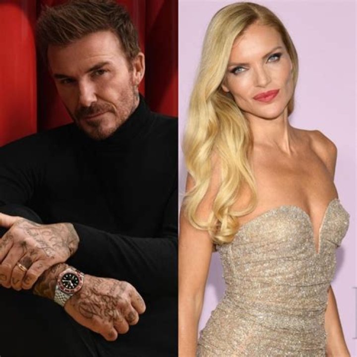 David Beckham and Esther Canadas
