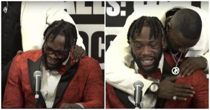 Deontay Wilder gets emotional after destroying Robert Helenius in one round