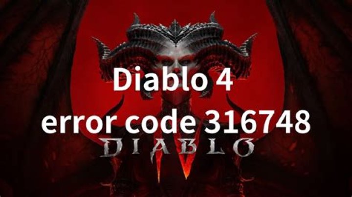 Diablo 4 Error Code 316748, Can't Join Online Co-Op