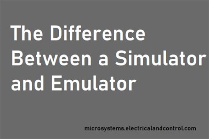 Difference Between A Simulator And An Emulator