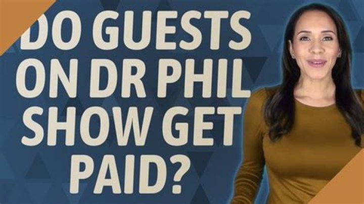 Do guests get paid on Dr Phil show?