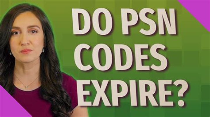 Do PSN codes expire?
