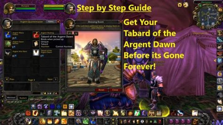 Do tabards give rep in raids?