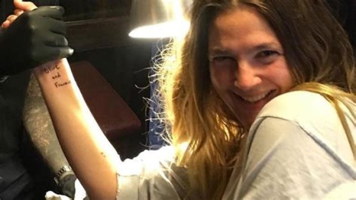 Drew Barrymore on New Tattoo of Children: Olive & Frankie