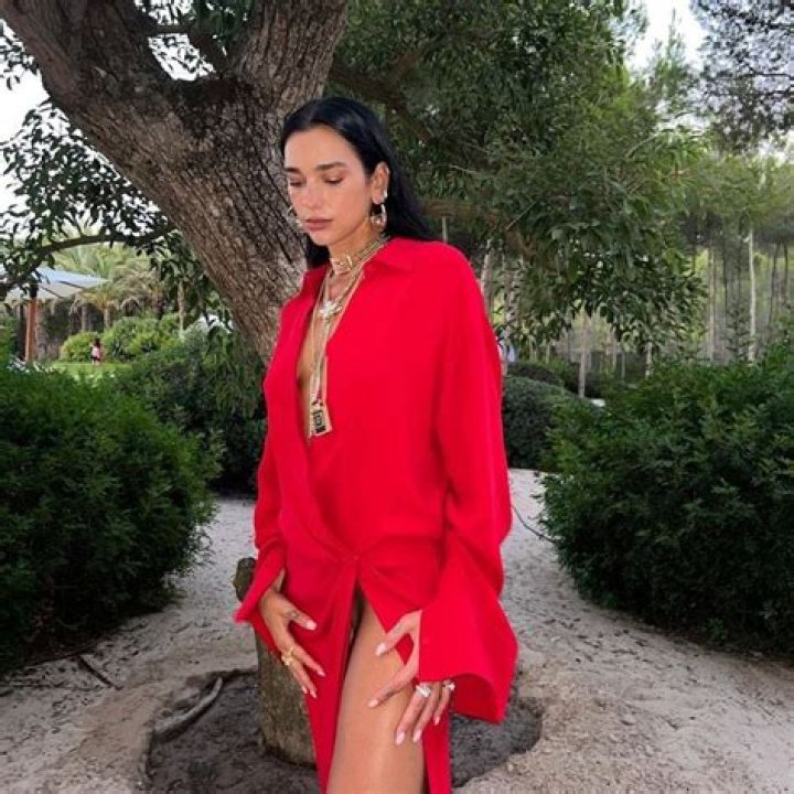 Dua Lipa Rang in Her 28th Birthday While Wearing the Tiniest Mesh Gucci Bra