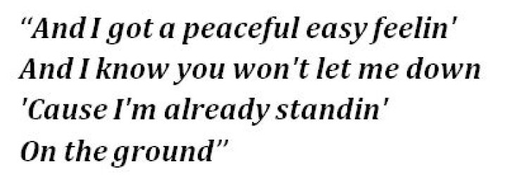 Eagles’ “Peaceful Easy Feeling” Lyrics Meaning
