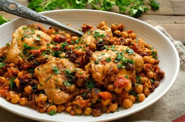 Easy Chicken Tagine with Chickpea Couscous | Rachael Ray | Recipe