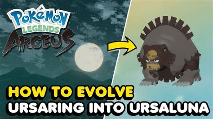 Evolve Ursaring to Ursaluna Pokemon Legends Arceus
